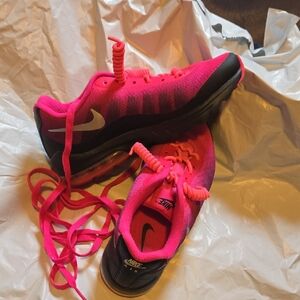 Nike Womans Vibrant Pink and Black Sneakers